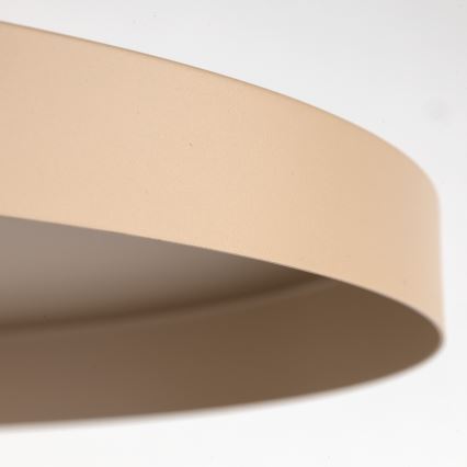 Lámpara colgante SILA 1xE27/15W/230V diá. 40 cm beige/color ladrillo