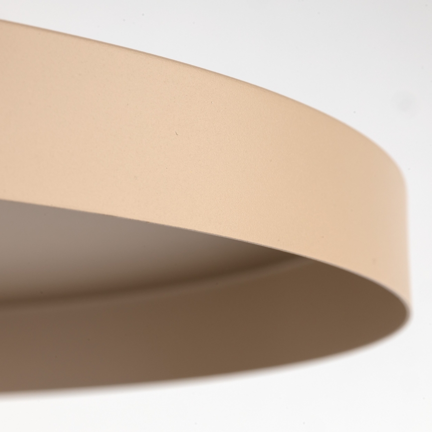 Lámpara colgante SILA 1xE27/15W/230V diá. 40 cm beige/color ladrillo