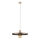 Lámpara colgante SILA 1xE27/15W/230V diá. 40 cm marrón/beige