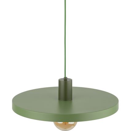 Lámpara colgante SILA 1xE27/15W/230V diá. 40 cm Verde