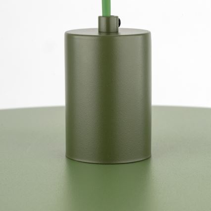 Lámpara colgante SILA 1xE27/15W/230V diá. 40 cm Verde