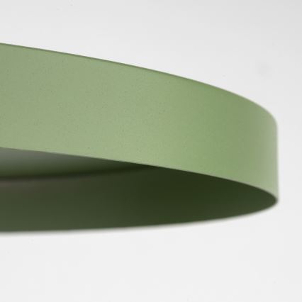 Lámpara colgante SILA 1xE27/15W/230V diá. 40 cm Verde