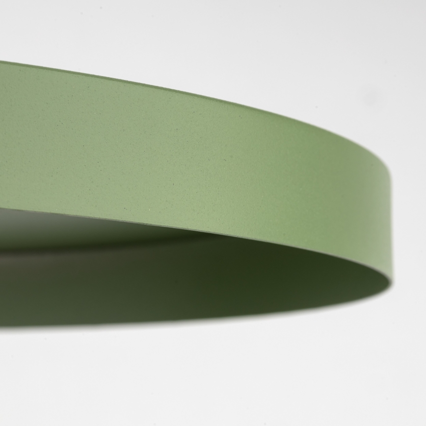 Lámpara colgante SILA 1xE27/15W/230V diá. 40 cm Verde