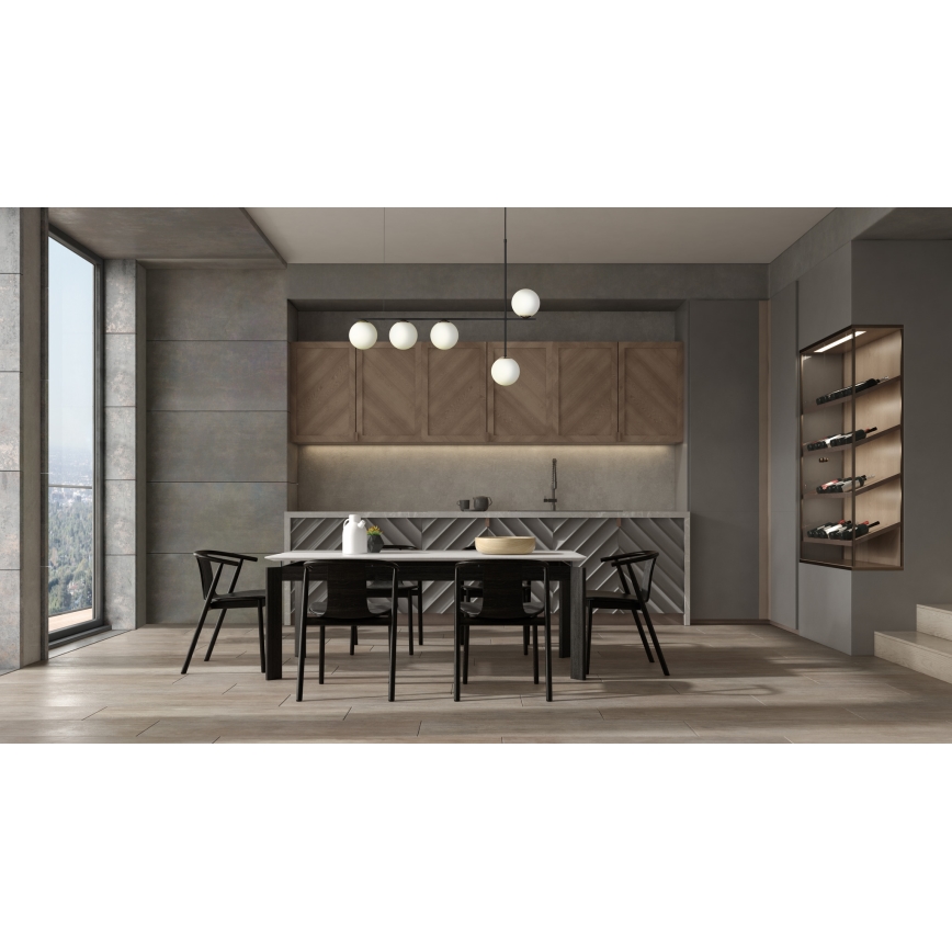 Lámpara colgante SILIA 5xG9/12W/230V negro