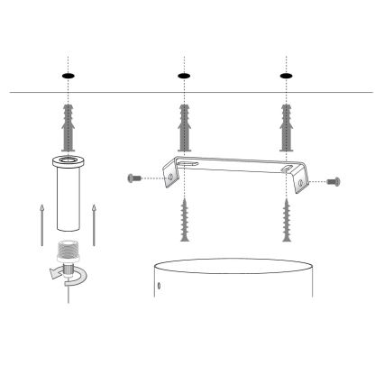 Lámpara colgante SILIA 5xG9/12W/230V negro