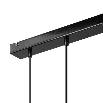 Lámpara colgante SIMON 3xE27/60W/230V haya