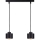 Lámpara colgante SIMPLY BLACK 2xE27/60W/230V