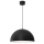 Lámpara colgante SINGLE 1xE27/60W/230V diá. 50 cm negro/blanco
