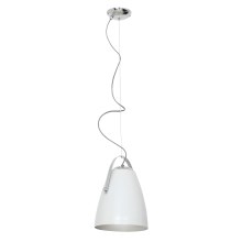 Lámpara colgante SINGLE 2 1xE27/60W/230V blanca