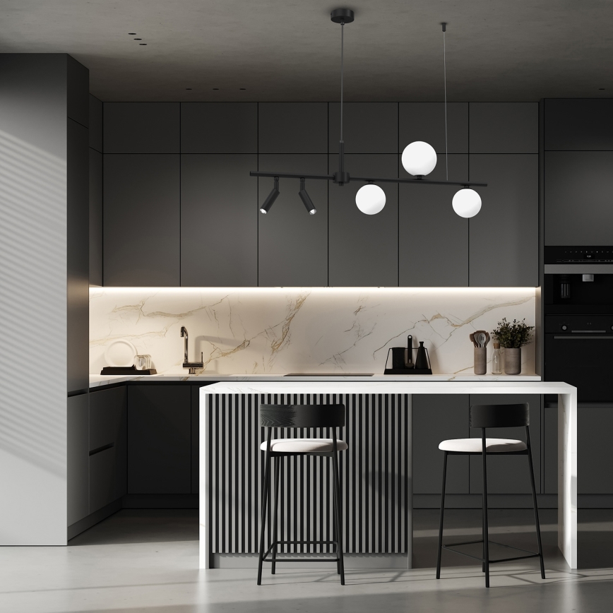 Lámpara colgante SIRIO 5xG9/25W/230V negro
