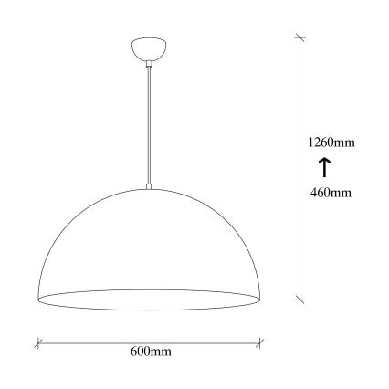 Lámpara colgante SIVANI 1xE27/40W/230V