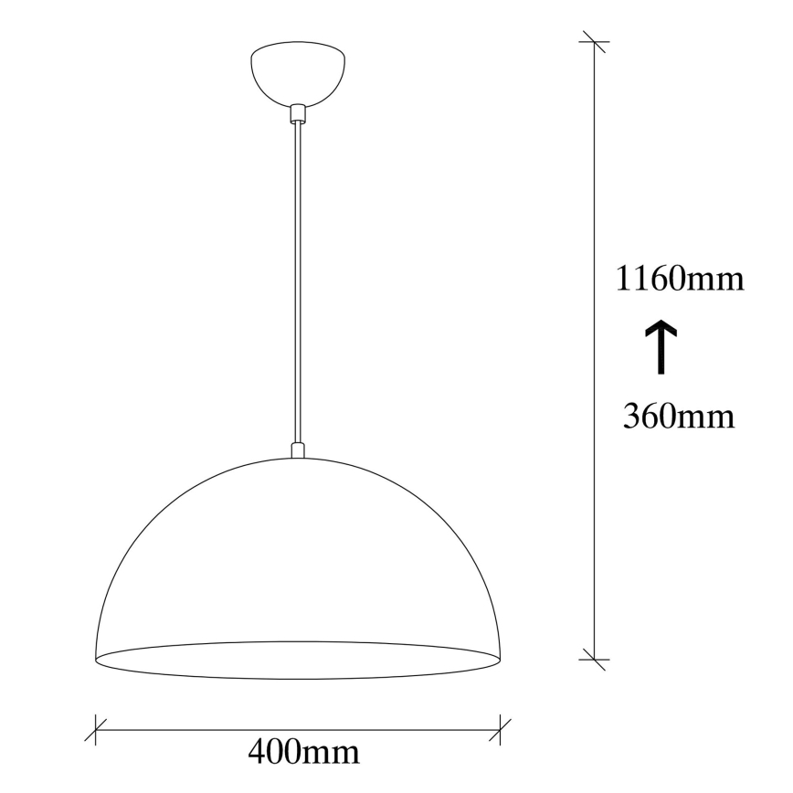 Lámpara colgante SIVANI 1xE27/40W/230V