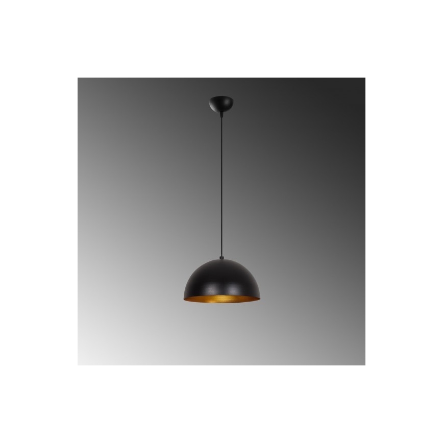 Lámpara colgante SIVANI 1xE27/40W/230V negro