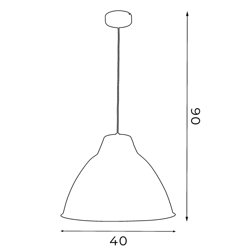 Lámpara colgante SKAL 1xE27/60W/230V