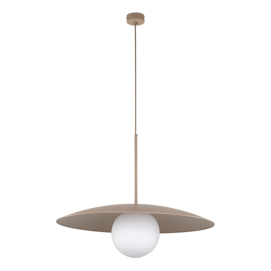 Lámpara colgante SLATE 1xE27/15W/230V diá. 65 cm beige