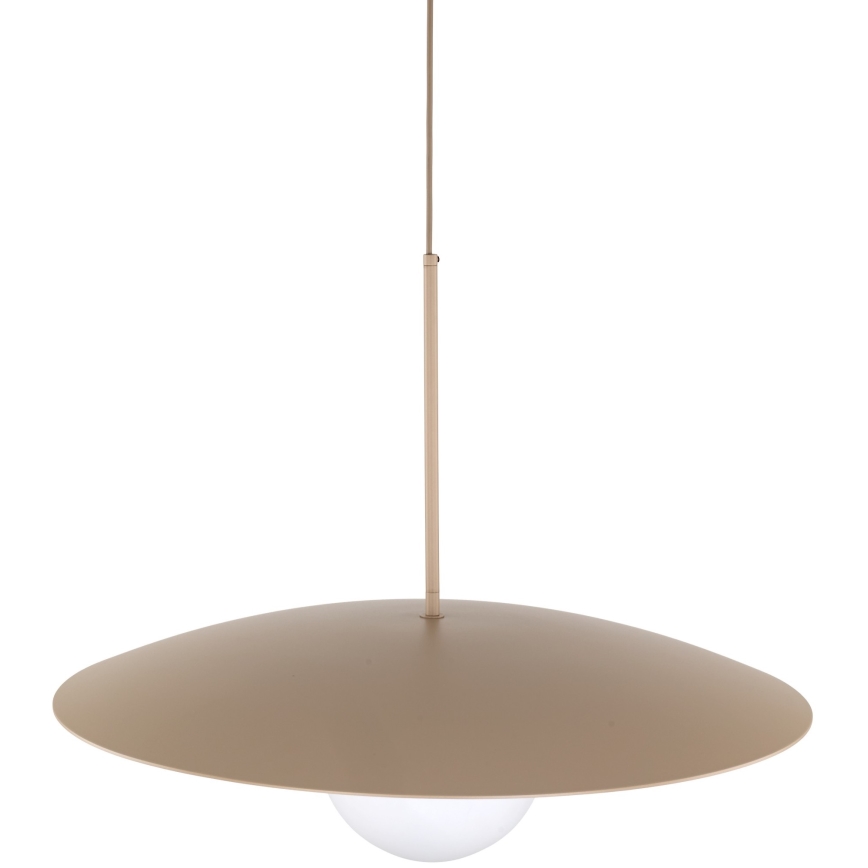 Lámpara colgante SLATE 1xE27/15W/230V diá. 65 cm beige