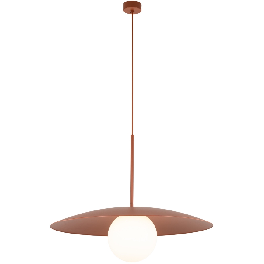 Lámpara colgante SLATE 1xE27/15W/230V diá. 65 cm color ladrillo