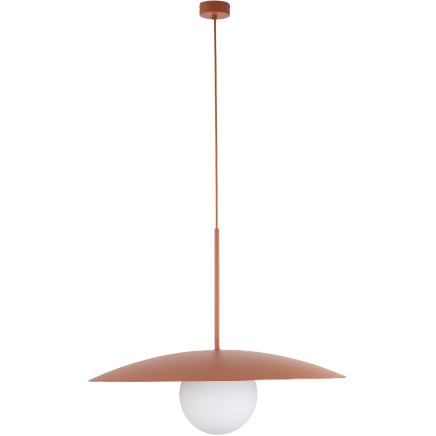 Lámpara colgante SLATE 1xE27/15W/230V diá. 65 cm color ladrillo