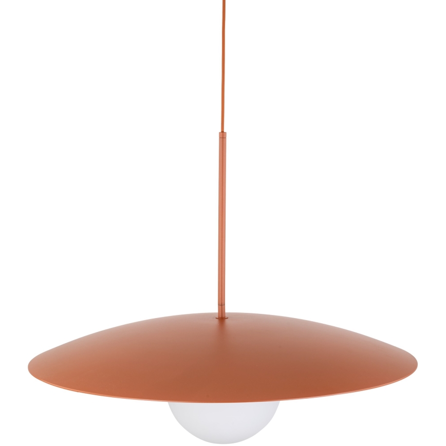Lámpara colgante SLATE 1xE27/15W/230V diá. 65 cm color ladrillo