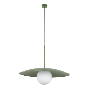 Lámpara colgante SLATE 1xE27/15W/230V diá. 65 cm Verde