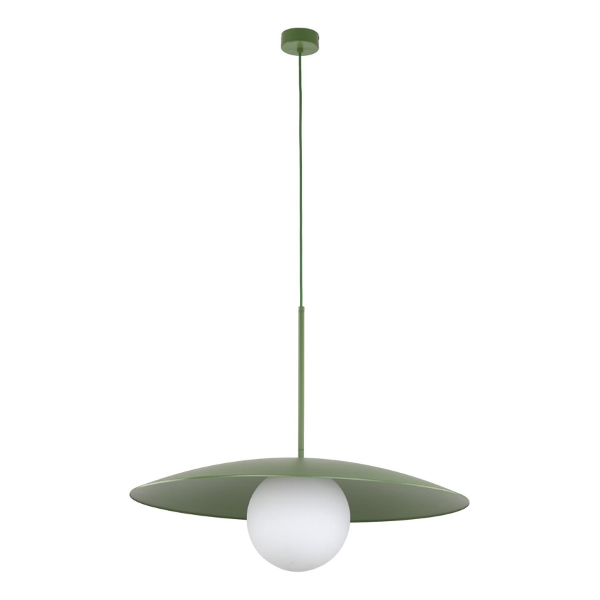 Lámpara colgante SLATE 1xE27/15W/230V diá. 65 cm Verde