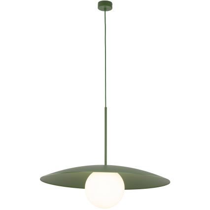 Lámpara colgante SLATE 1xE27/15W/230V diá. 65 cm Verde