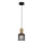 Lámpara colgante SOBRESA 1xE27/60W/230V negro/madera