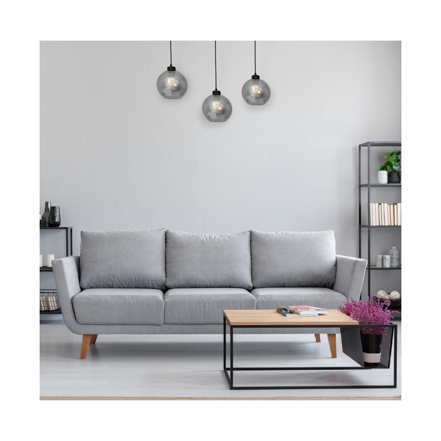 Lámpara Colgante SOFIA 3xE27/60W/230V negro