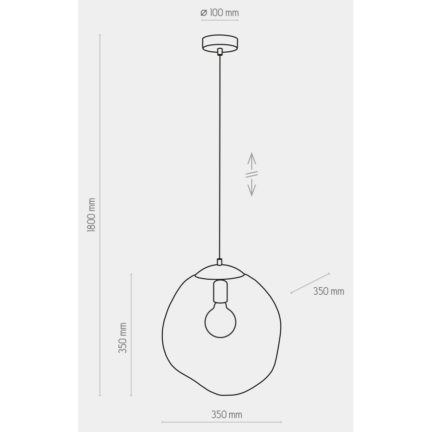 Lámpara colgante SOL 1xE27/60W/230V
