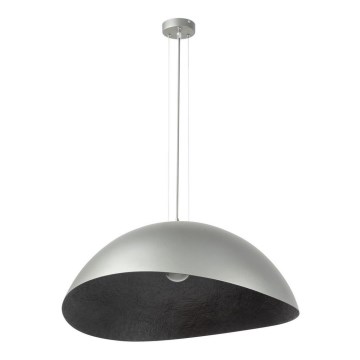 Lámpara colgante SOLARIS 1xE27/60W/230V diá. 69 cm plata/negro