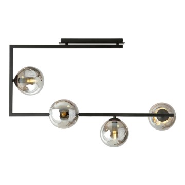 Lámpara colgante SOMA 4xE14/10W/230V negro/gris