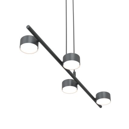Lámpara colgante SORA 4xGX53/12W/230V negro