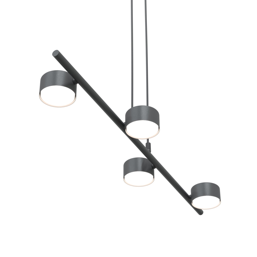 Lámpara colgante SORA 4xGX53/12W/230V negro