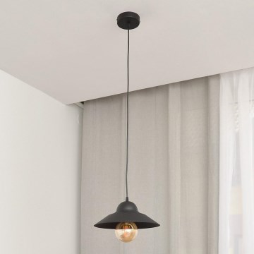Lámpara colgante SORAPIS 1xE27/15W/230V negro