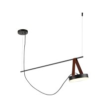 Lámpara colgante SPECTRUM LED/23W/230V negro/marrón