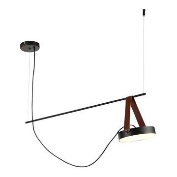 Lámpara colgante SPECTRUM LED/23W/230V negro/marrón