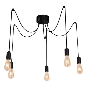 Lámpara colgante SPINDEL 5xE27/60W/230V araña