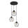 Lámpara colgante STARLIGHT 3xE27/15W/230V negro/dorado