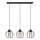 Lámpara colgante STARLIGHT 3xE27/15W/230V negro/dorado