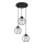 Lámpara colgante STARLIGHT 3xE27/15W/230V negro/plata