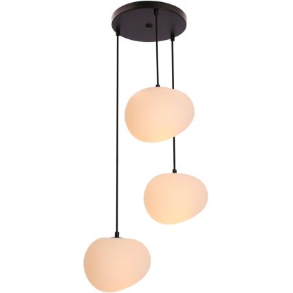 Lámpara colgante STONES 3xE27/40W/230V