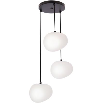 Lámpara colgante STONES 3xE27/40W/230V