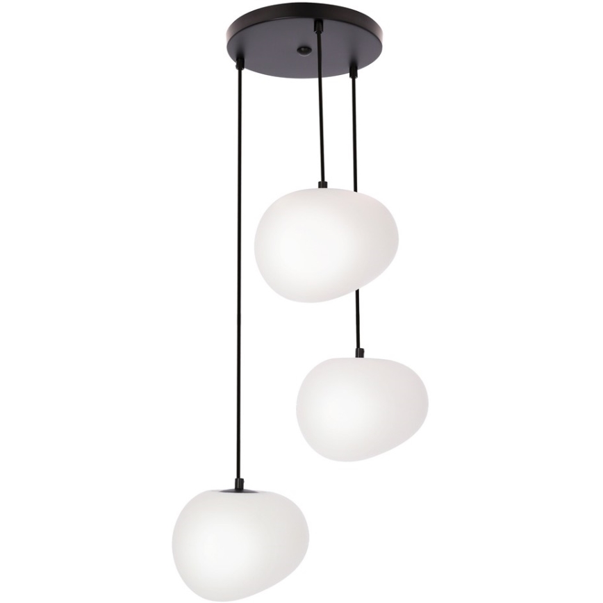 Lámpara colgante STONES 3xE27/40W/230V