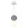 Lámpara colgante STRING 1xG9/4W/230V gris