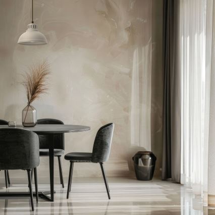 Lámpara colgante SVEN 1xE27/15W/230V beige