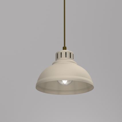 Lámpara colgante SVEN 1xE27/15W/230V beige