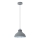 Lámpara colgante SVEN 1xE27/15W/230V gris