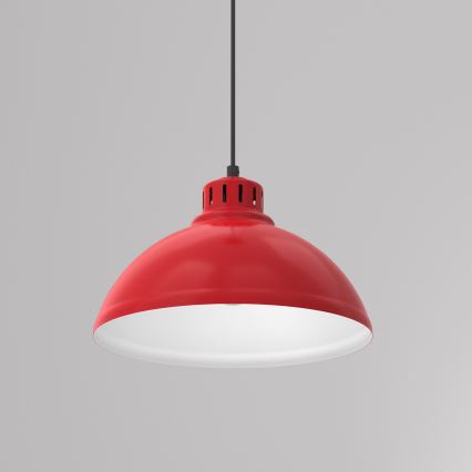 Lámpara colgante SVEN 1xE27/15W/230V rojo