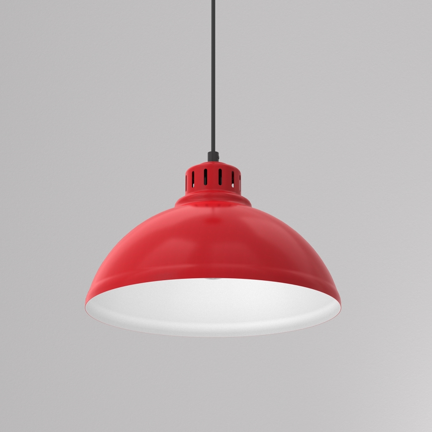 Lámpara colgante SVEN 1xE27/15W/230V rojo