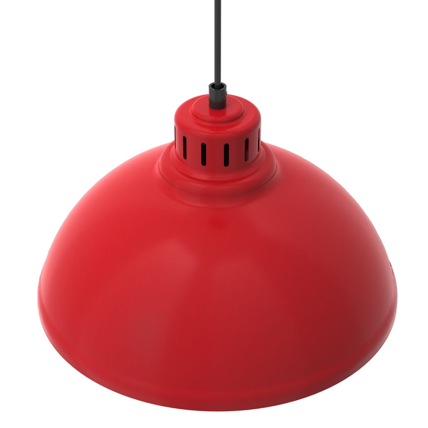 Lámpara colgante SVEN 1xE27/15W/230V rojo